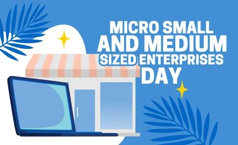 Micro small and medium sized enterprises day Stock Illustration