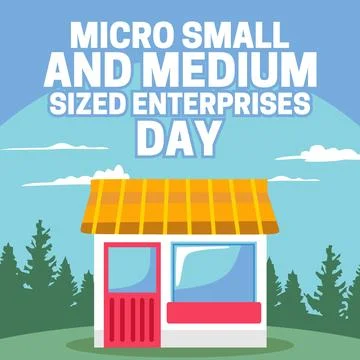 Micro small and medium sized enterprises day Stock Illustration