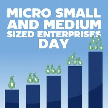 Micro small and medium sized enterprises day Stock Illustration