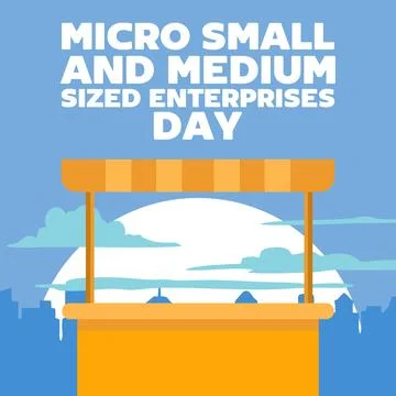 Micro small and medium sized enterprises day Stock Illustration