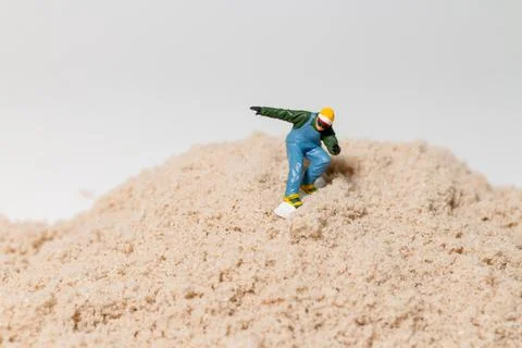 Micro Snowboard Adventure Foto stock
