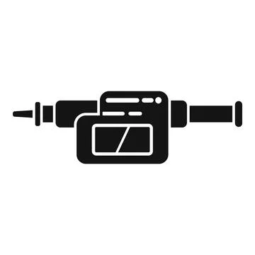 Micro tool measurement icon simple vector. Digital micrometer Stock Illustration