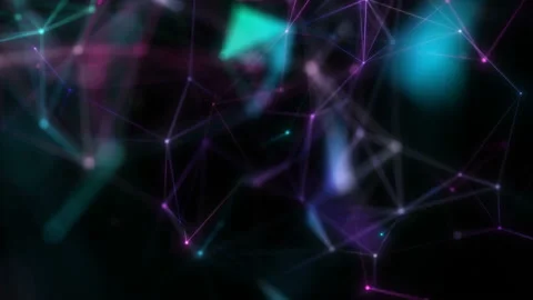 Micro universe.Scientific background and abstract technology. Plexus digital Stock Footage 105402431