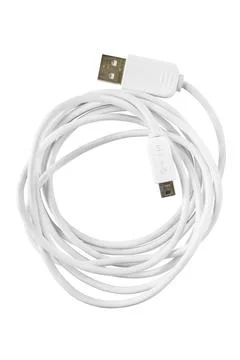 Micro USB cable isolated Stock Photos