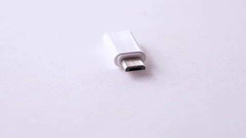 Micro usb connector adapter Stock Footage 300284310