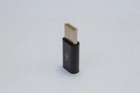 Micro USB to type-c USB small adapter Stock-Fotos