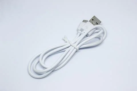 Micro usb to usb cable Stock Photos