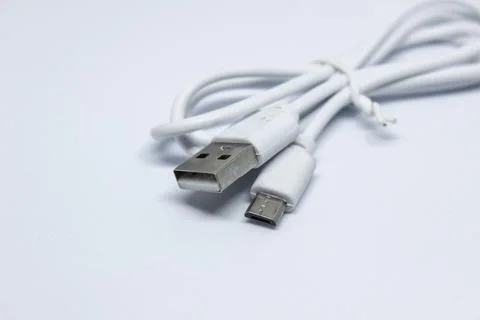 Micro usb to usb cable Stock Photos