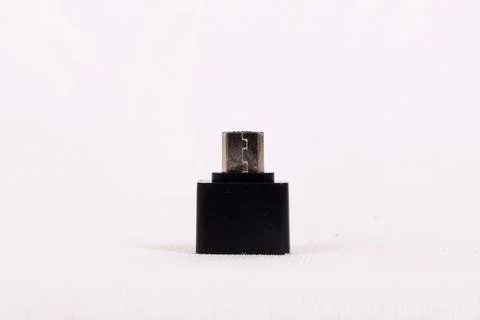 A micro USB to USB connector Stock Photos