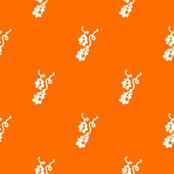 Micro vibrio pattern vector orange Stock Illustration