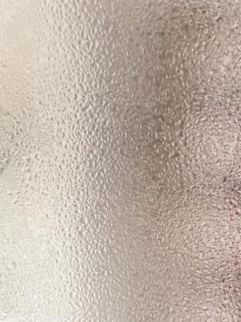 Micro Water Droplets Condensation Texture Background on Glass Surface 库存照片