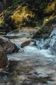 Micro waterfall Stock Photos