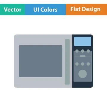Micro wave oven icon Illustrazione stock