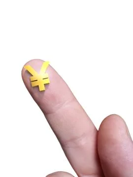 Micro yen sign Illustrazione stock