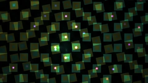 Microarray technology colorful glowing spots. Stock Footage 340035266