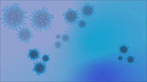 Microbe and virus animation Stock Footage 127669248