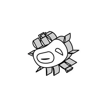Microbe bacteria virus isometric icon vector illustration Stock Illustration