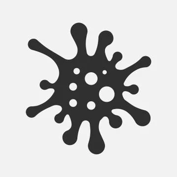 Microbe, bacterium icon isolated on white background. Vector illustration. Stock Illustration