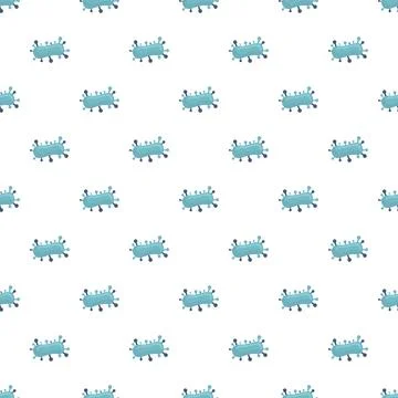 Microbe germ virus bacteria seamless pattern background Stock Illustration