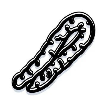 Microbe or virus vector bacteria cell Stock Illustration