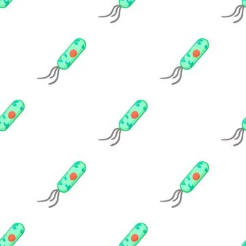 Microbe pattern seamless vector Stockillustratie