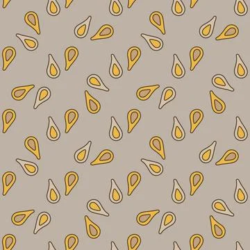 Microbe Primitive Bacteria vector colored seamless pattern Stockillustratie