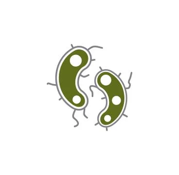 Microbe related icon on background for graphic and web design. Creative Stock Illustration