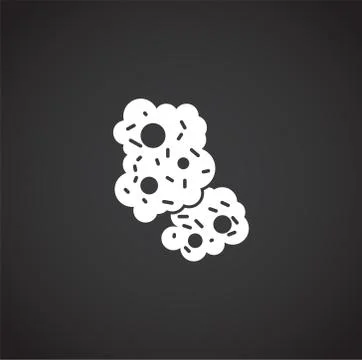 Microbe related icon on background for graphic and web design. Creative Stock Illustration