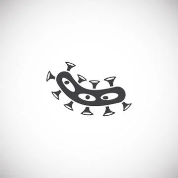 Microbe related icon on background for graphic and web design. Creative Stock Illustration