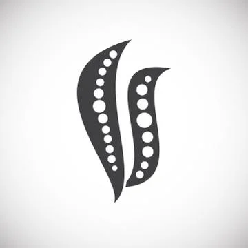 Microbe related icon on background for graphic and web design. Creative Stock Illustration