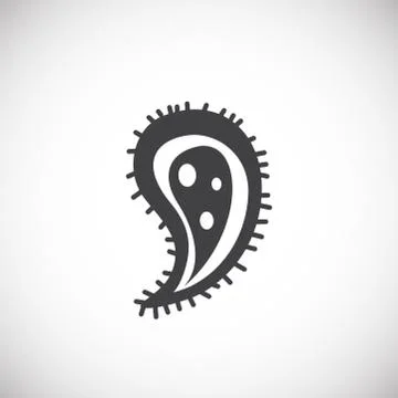 Microbe related icon on background for graphic and web design. Creative Stock Illustration