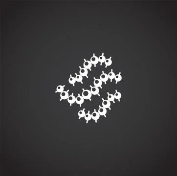 Microbe related icon on background for graphic and web design. Creative Stock Illustration