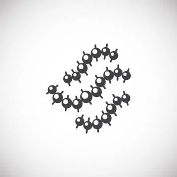 Microbe related icon on background for graphic and web design. Creative Stock Illustration