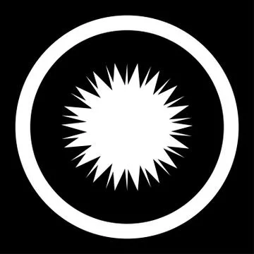 Microbe Spore Rounded Vector Icon Illustrazione stock