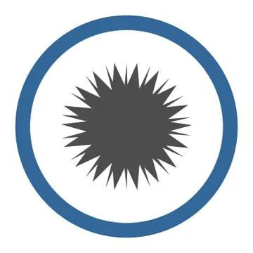 Microbe Spore Rounded Vector Icon Illustrazione stock