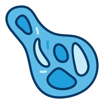 Microbe vector concept blue icon or symbol イラスト素材