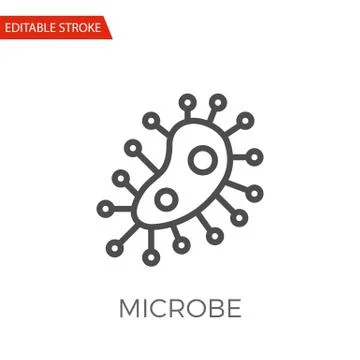 Microbe Vector Icon 스톡 일러스트