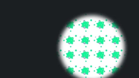 Microbe view under a microscope COVID-19 coronavirus Stock Footage 130429290