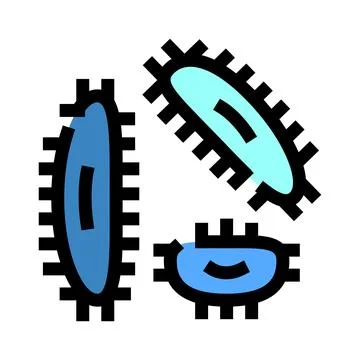 Microbes and bacteria causing illness and disease Stock Illustration