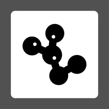 Microbes Colony Rounded Square Button Stock Illustration