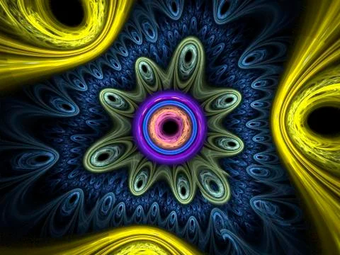 Microbes isolated on black background, 3D illustration Stock-Illustration