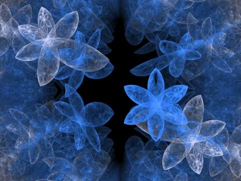 Microbes isolated on black background, 3D illustration Stock Illustration