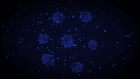 Microbes or microorganisms. View through a microscope. Stock Footage 122670669