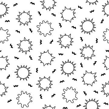 Microbes. Seamless pattern. Coloring book 스톡 일러스트