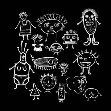Microbes seamless pattern. Illustrazione stock