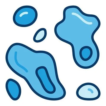 Microbes vector concept blue icon or symbol Stock Illustration