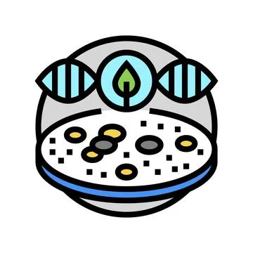 Microbial ecology color icon vector illustration Ilustración de archivo