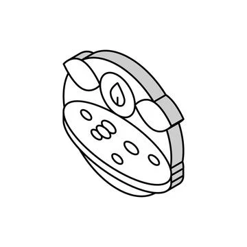 Microbial ecology isometric icon vector illustration Stock Illustration