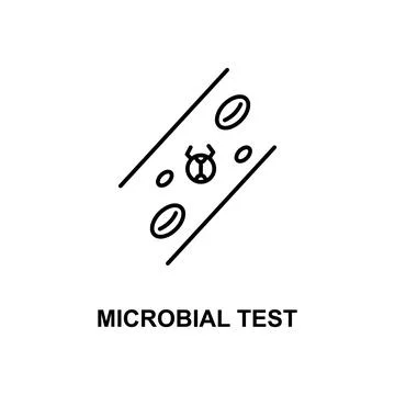 Microbial test icon. Element of technologies icon with name for mobile concept Stock Illustration