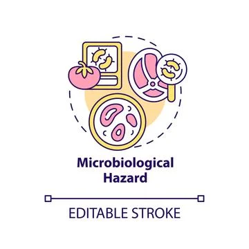 Microbiological hazard concept icon イラスト素材